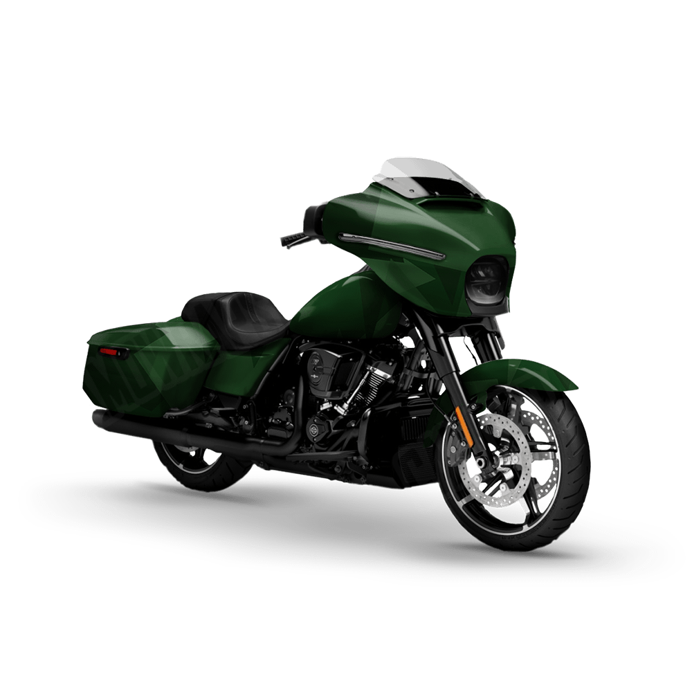 Shattered Elite Green Motorcycle Camo Vinyl Wrap