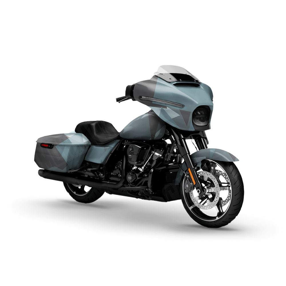 Shattered Overcast Motorcycle Camo Vinyl Wrap