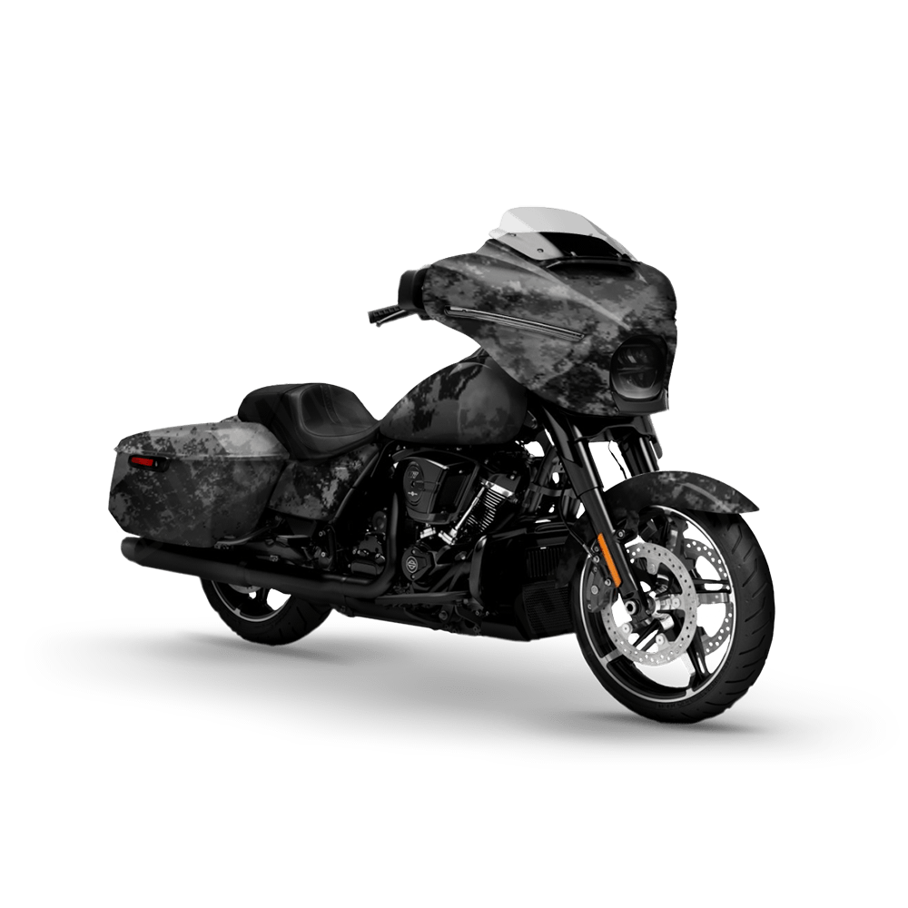 Substrate Steel Motorcycle Camo Vinyl Wrap