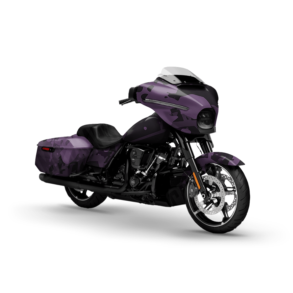 Tire Splatter Darkwing Motorcycle Camo Vinyl Wrap