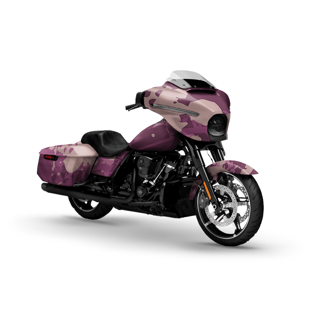 Tire Splatter Floral Motorcycle Camo Vinyl Wrap