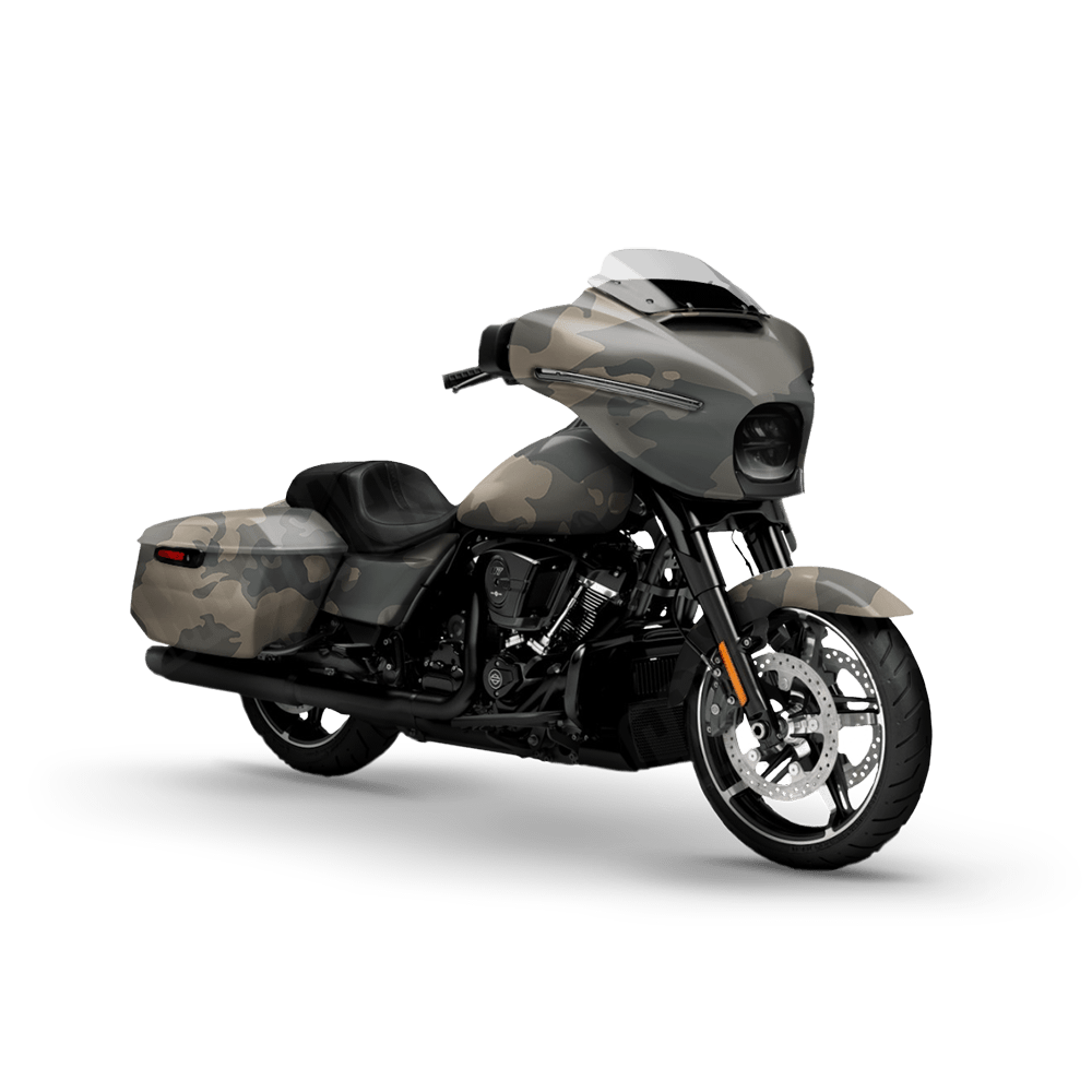 Treetop Army Motorcycle Camo Vinyl Wrap