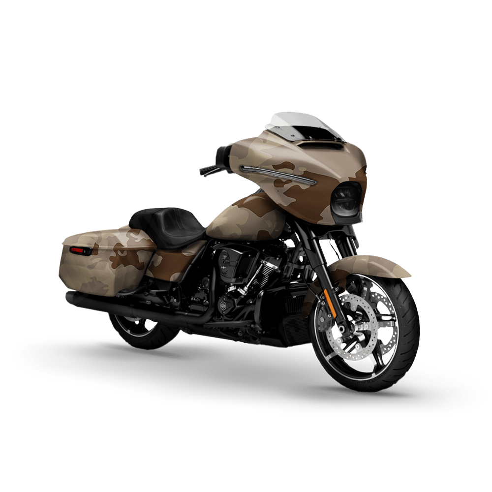 Treetop Desert Motorcycle Camo Vinyl Wrap