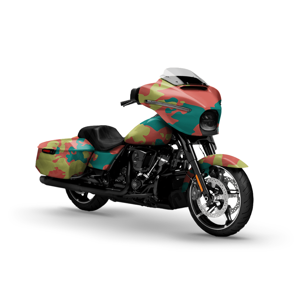Treetop Fiesta Motorcycle Camo Vinyl Wrap