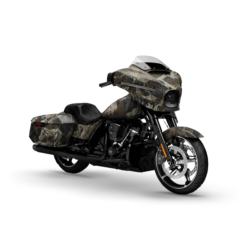 Veil Rumba Cumbred Motorcycle Camo Vinyl Wrap