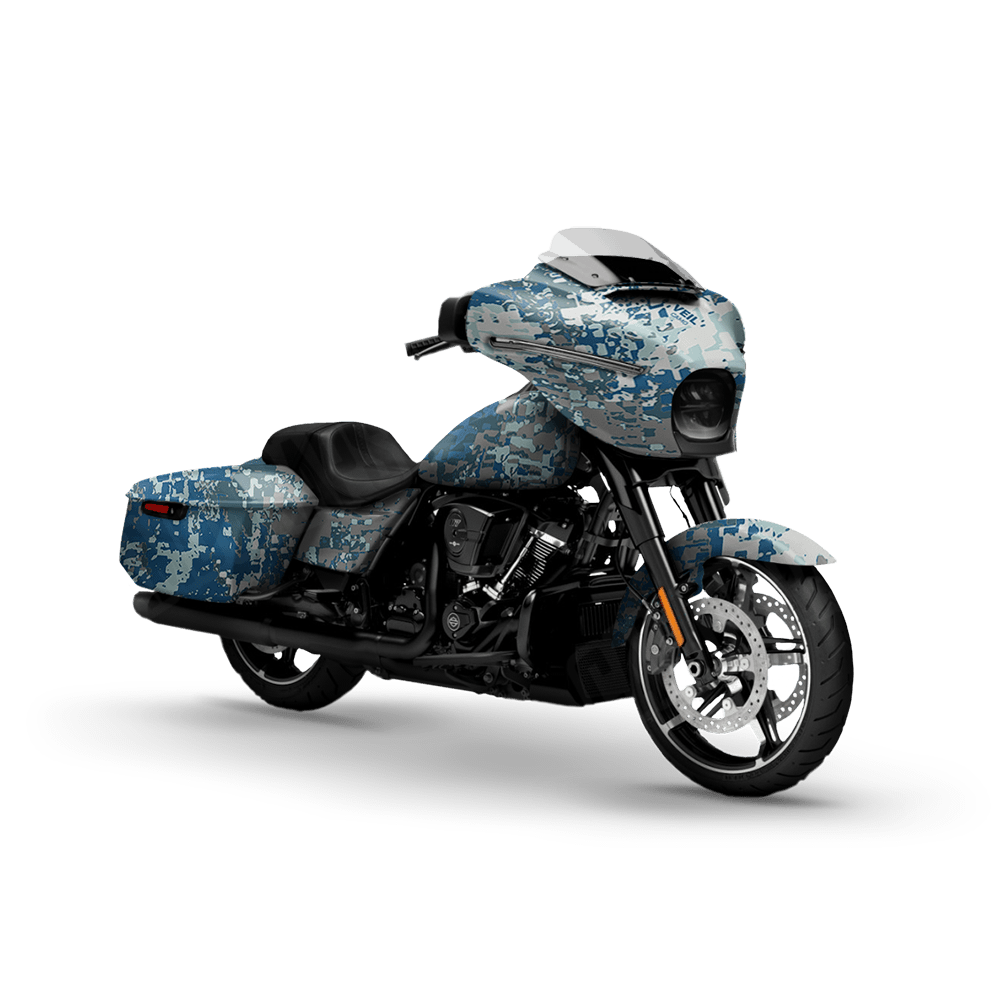 Veil Stryk Hookset Flat Motorcycle Camo Vinyl Wrap