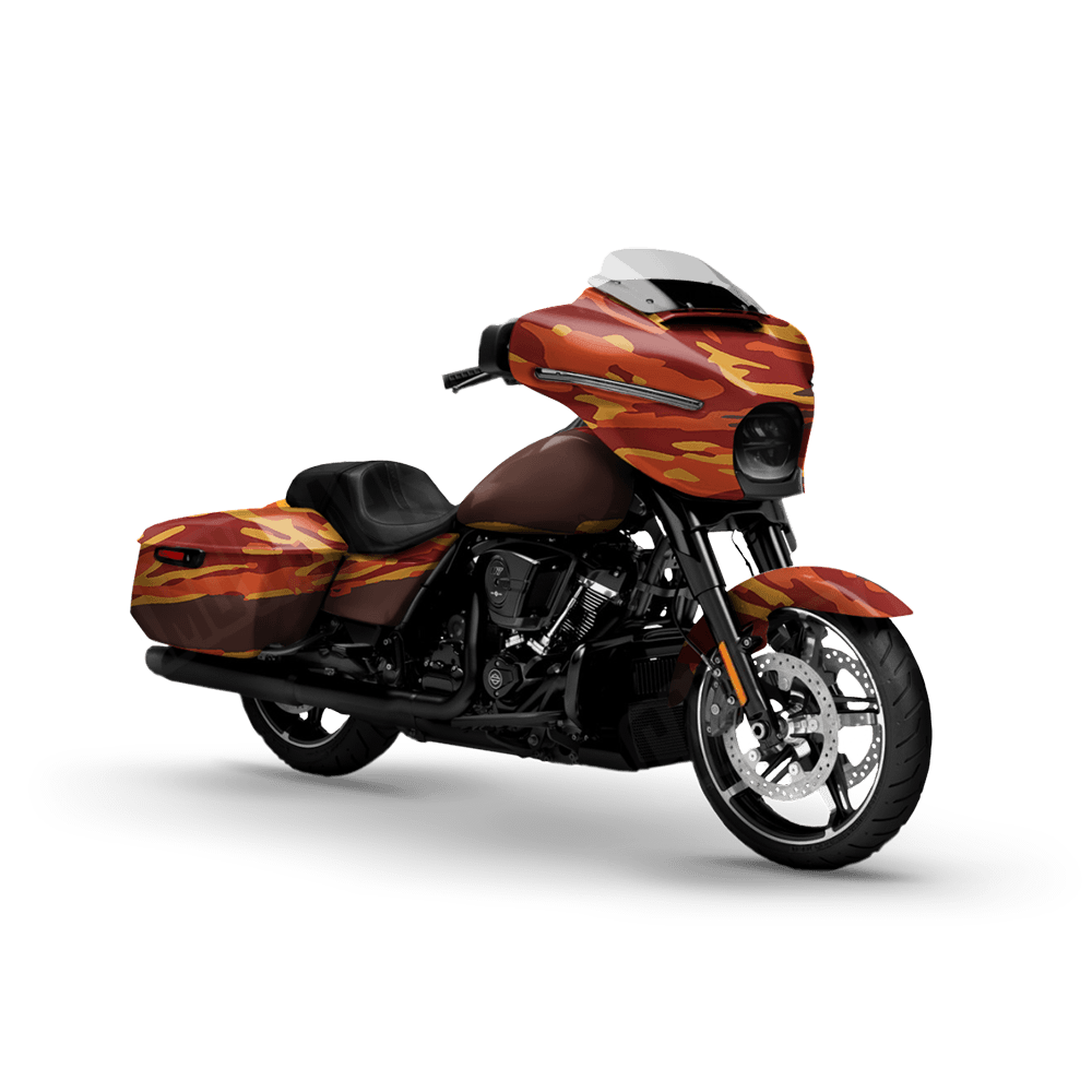 Vietnam Tiger Stripe Autumn Motorcycle Camo Vinyl Wrap