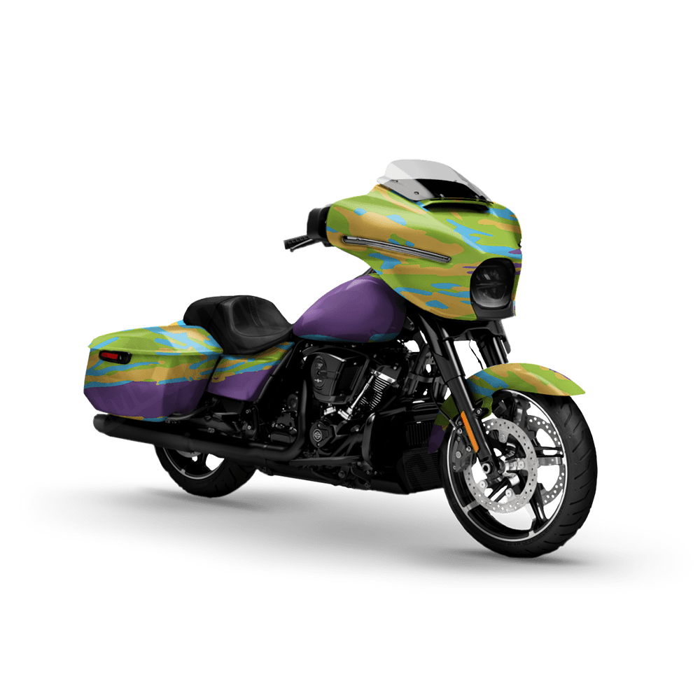 Vietnam Tiger Stripe Carnival Motorcycle Camo Vinyl Wrap