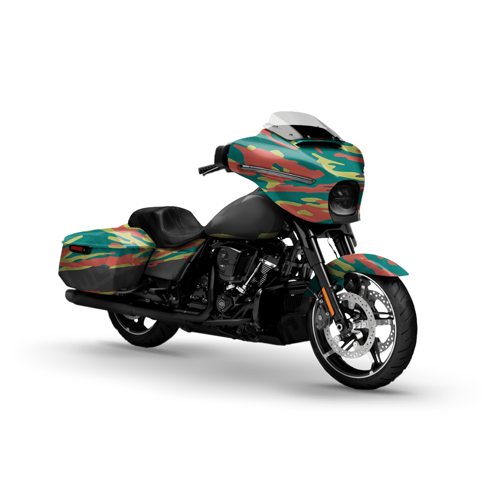 Vietnam Tiger Stripe Fiesta Motorcycle Camo Vinyl Wrap