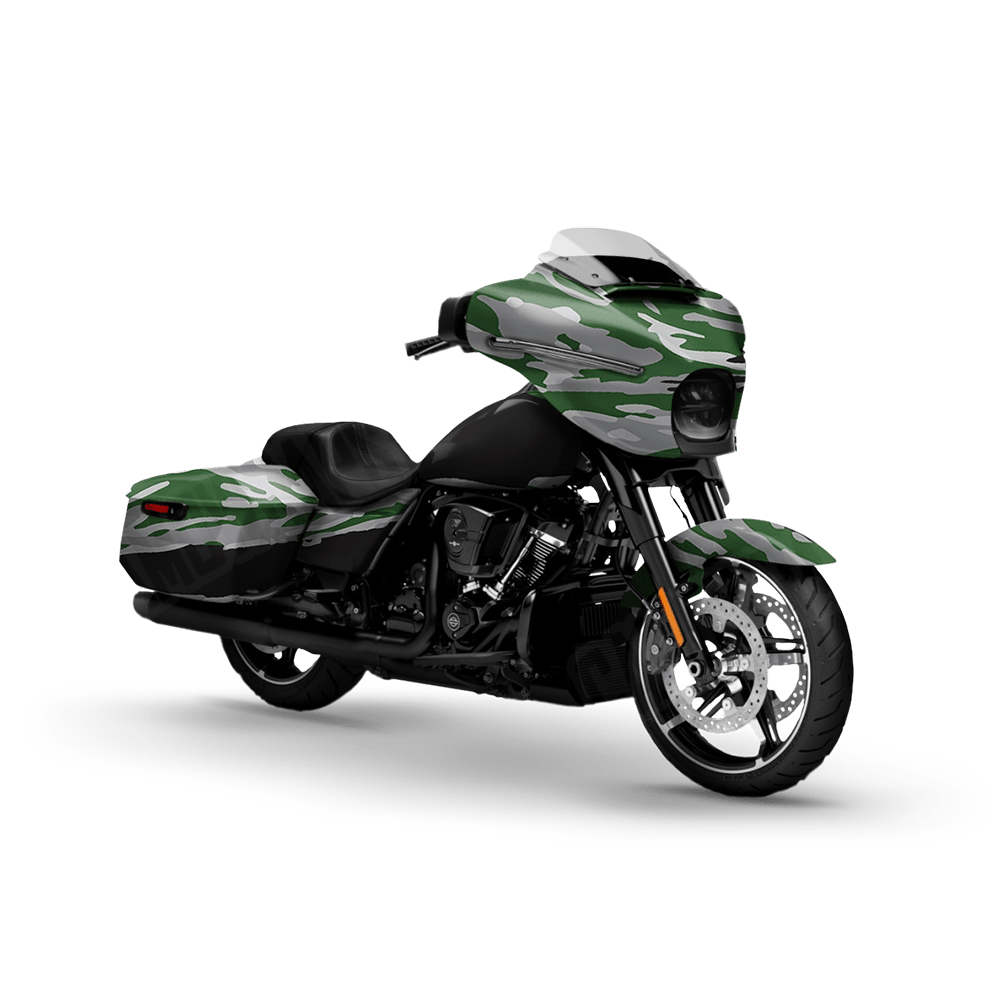Vietnam Tiger Stripe Green Tiger Motorcycle Camo Vinyl Wrap