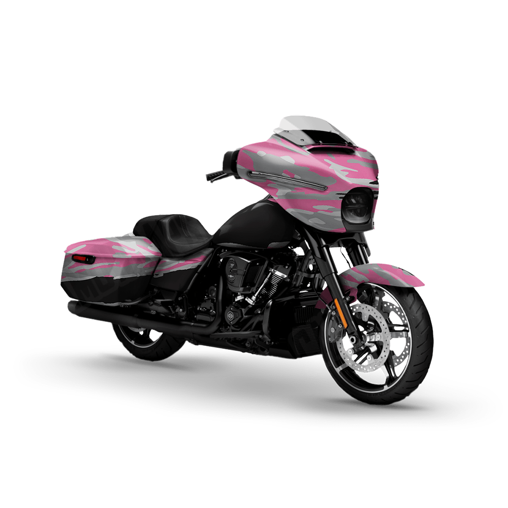 Vietnam Tiger Stripe Pink Tiger Motorcycle Camo Vinyl Wrap