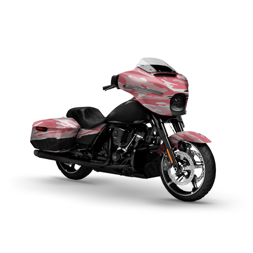 Vietnam Tiger Stripe Pink Motorcycle Camo Vinyl Wrap