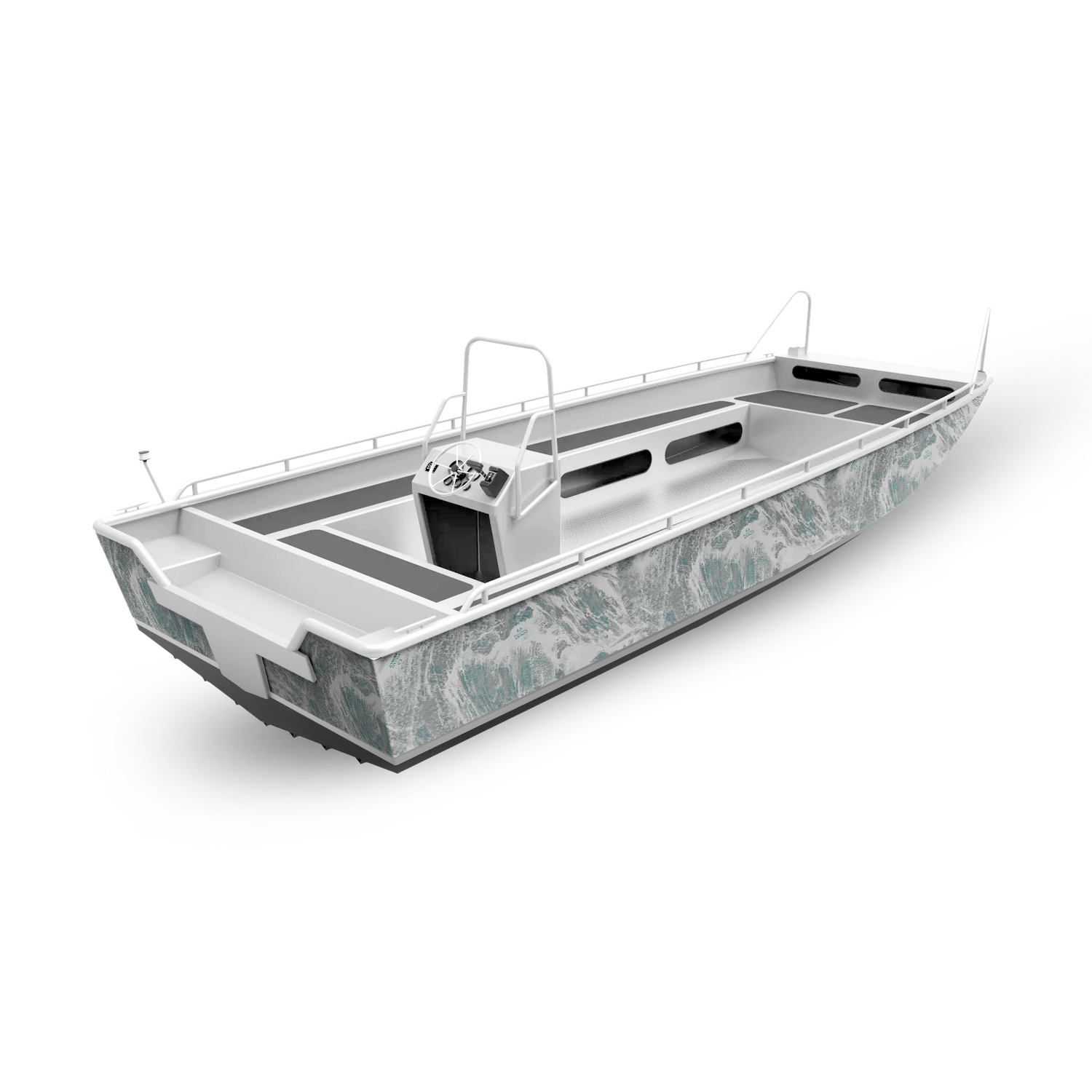 Realtree Aspect Arctic Fishing Boat Vinyl Wrap