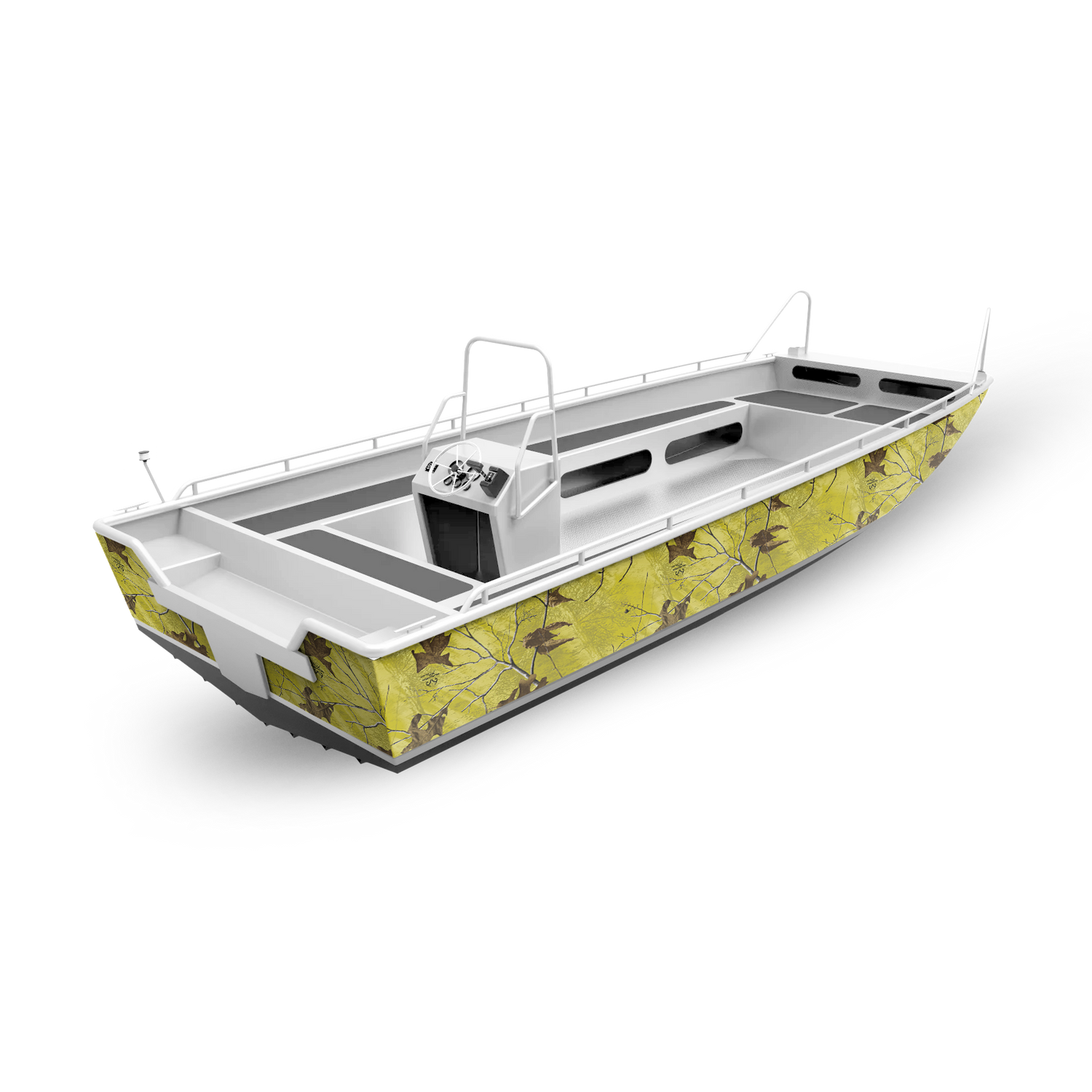 Realtree XTRA Colors Yellow Fishing Boat Vinyl Wrap