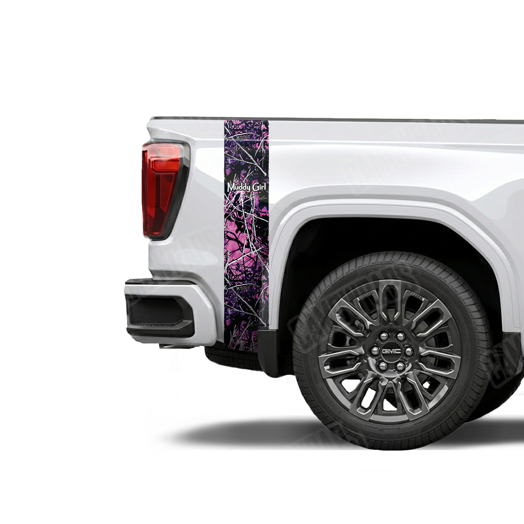 Muddy Girl Flat Contour-Cut Decal Rear Quarter Panel