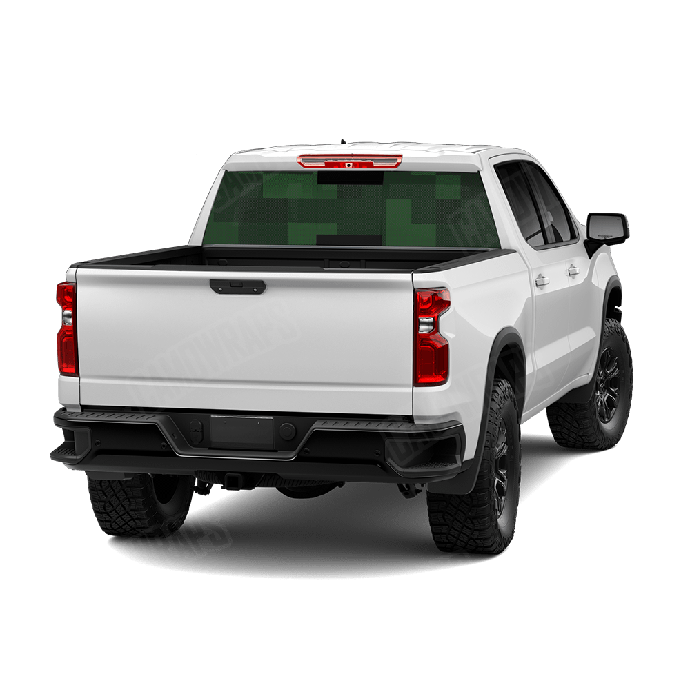 Pixel Elite Green Rear Window Graphics
