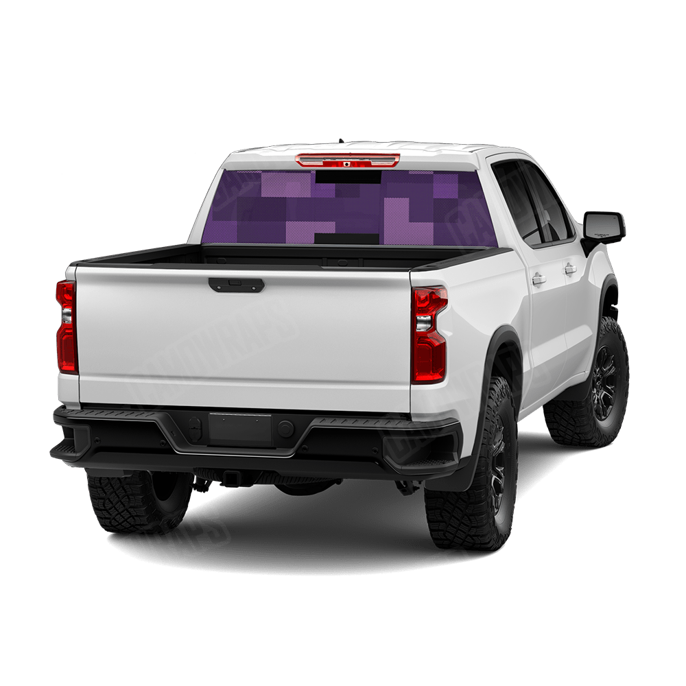 Pixel Elite Purple Rear Window Graphics