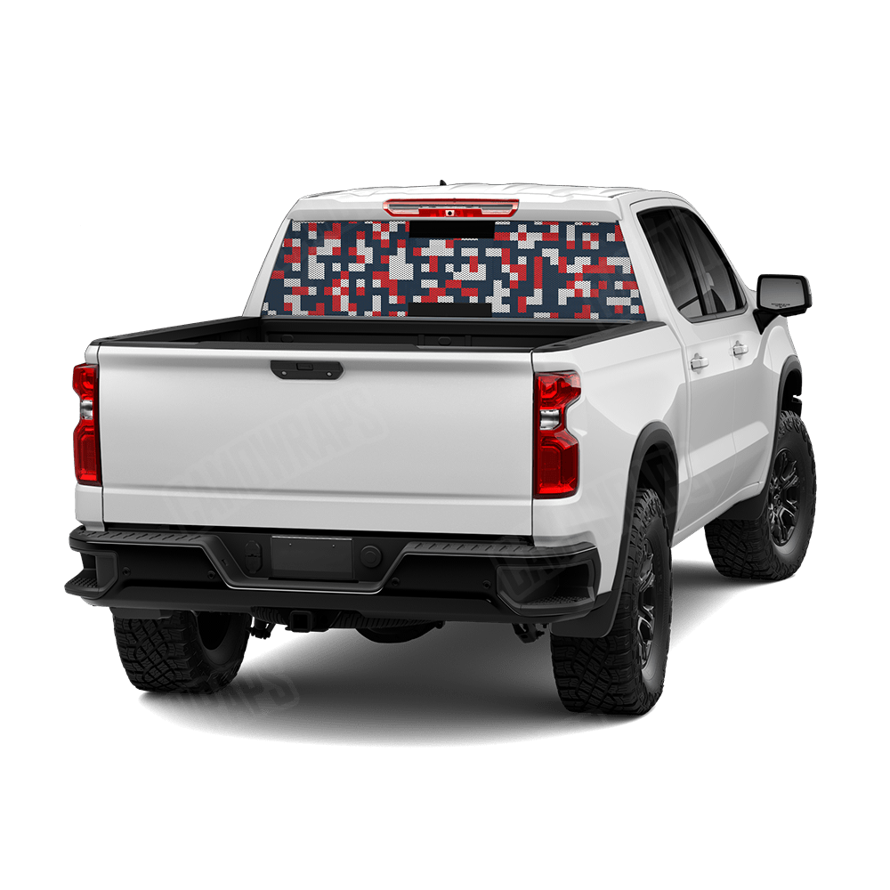 Pixel America Rear Window Graphics