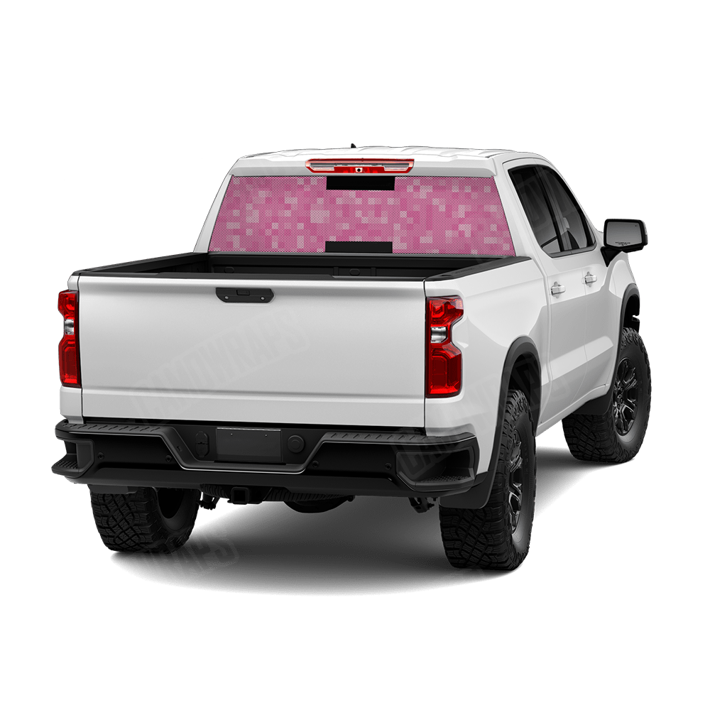 Pixel Elite Pink Rear Window Graphics