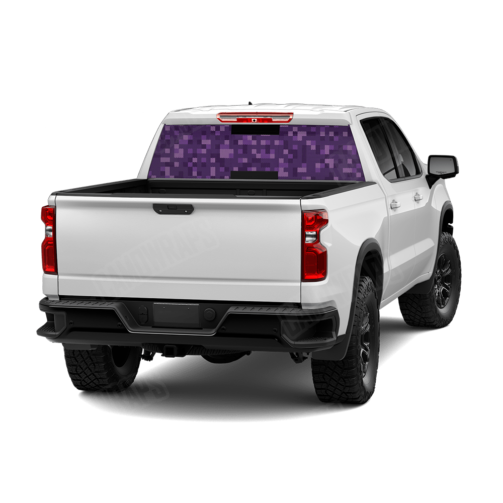 Pixel Elite Purple Rear Window Graphics