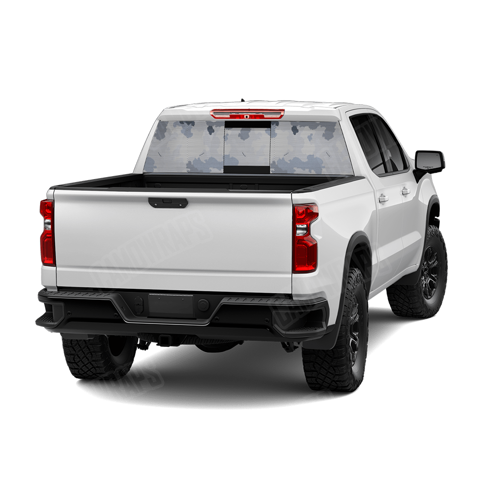 Nemesis Snow Tundra Camo Rear Window Graphic