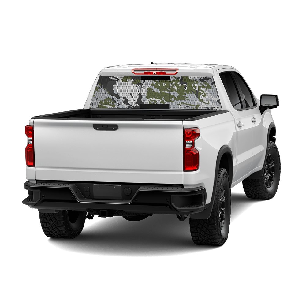 RELV X3 Timber Wolf Camo Rear Window Graphic