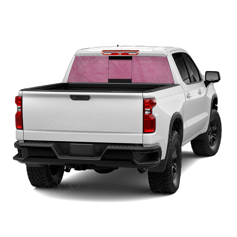 Realtree Fishing Pink Rear Window Graphic