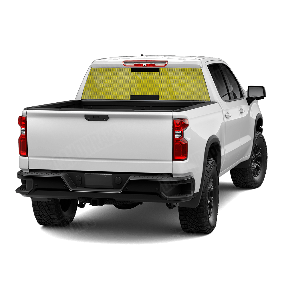 Realtree Fishing Yellow Rear Window Graphic