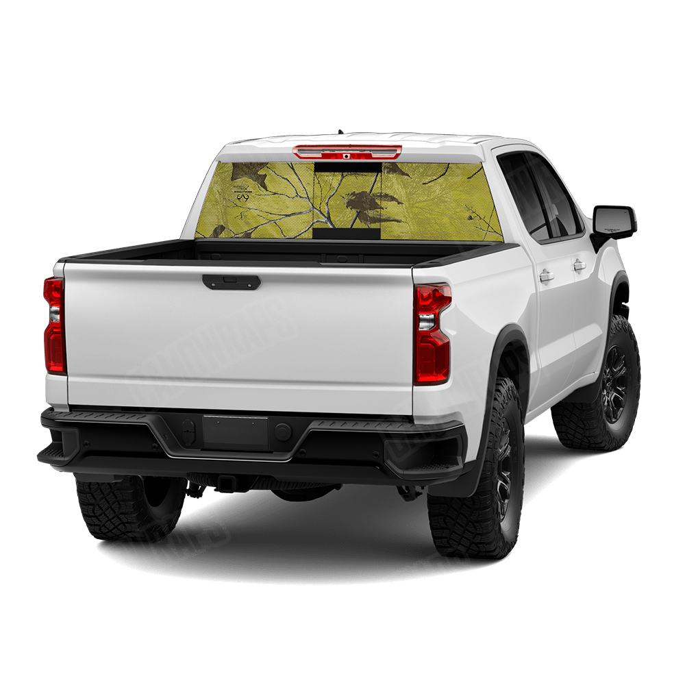 Realtree XTRA Colors Yellow Rear Window Graphic