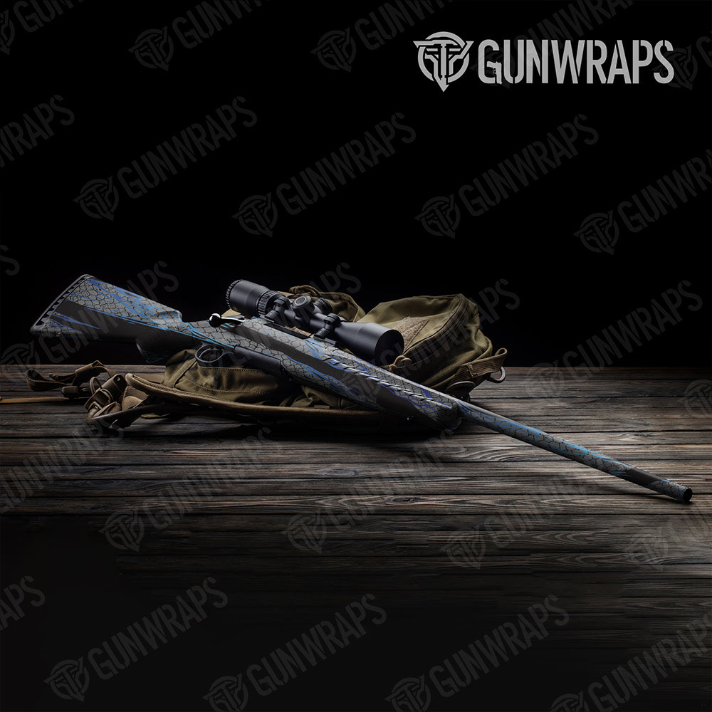 Dragonbreath Blue Rifle Gun Skin Vinyl Wraps