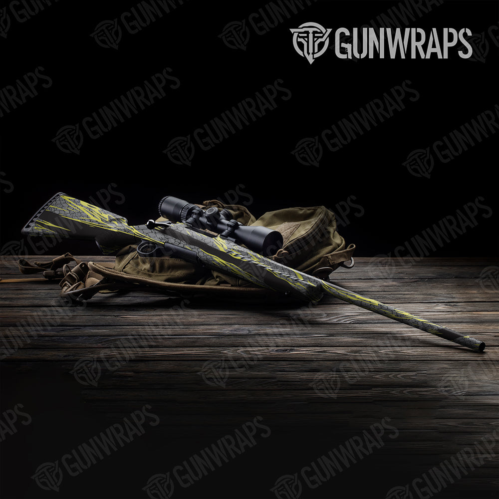 Dragonbreath Yellow Rifle Gun Skin Vinyl Wraps