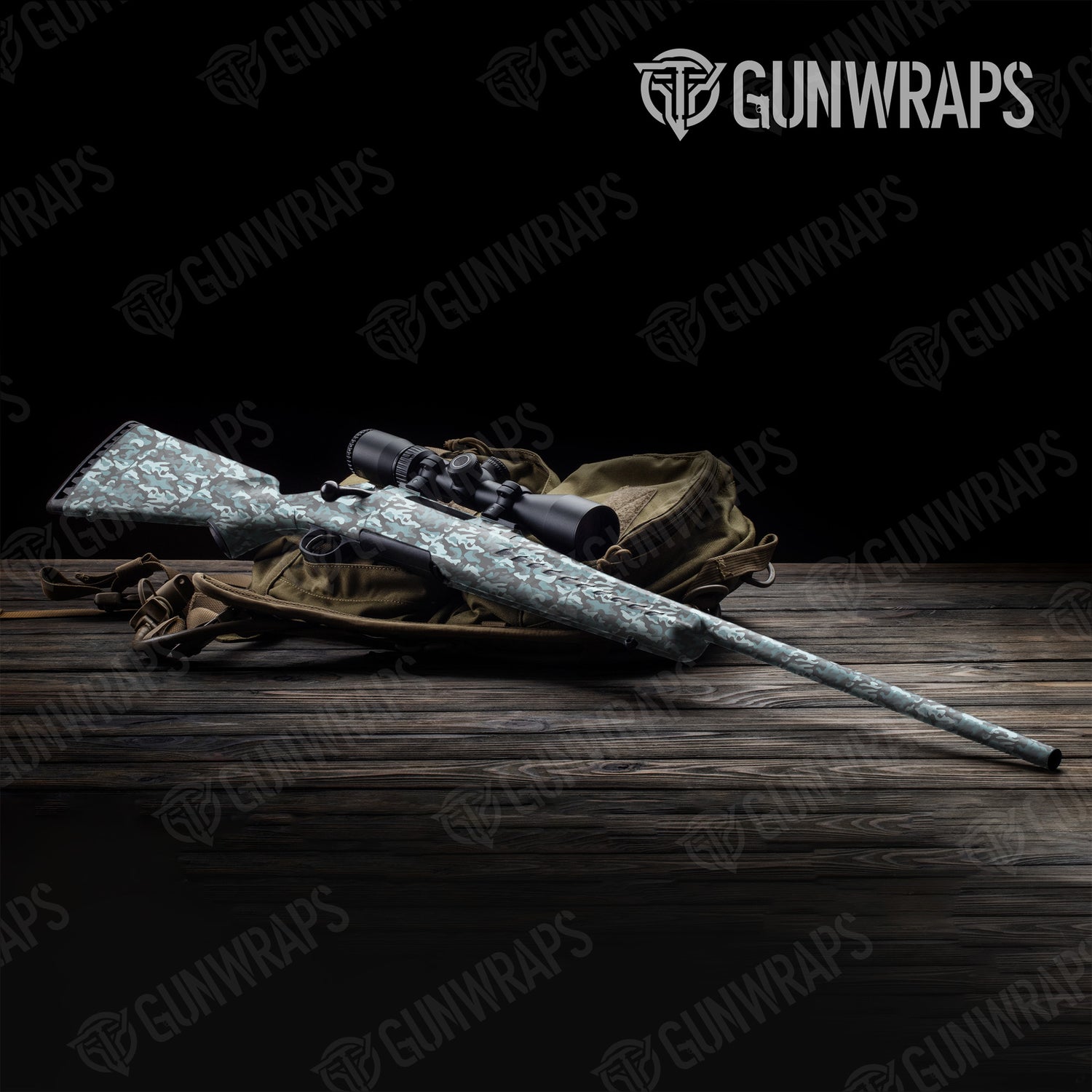 Rifle Classic Overcast Camo Gun Skin Vinyl Wrap