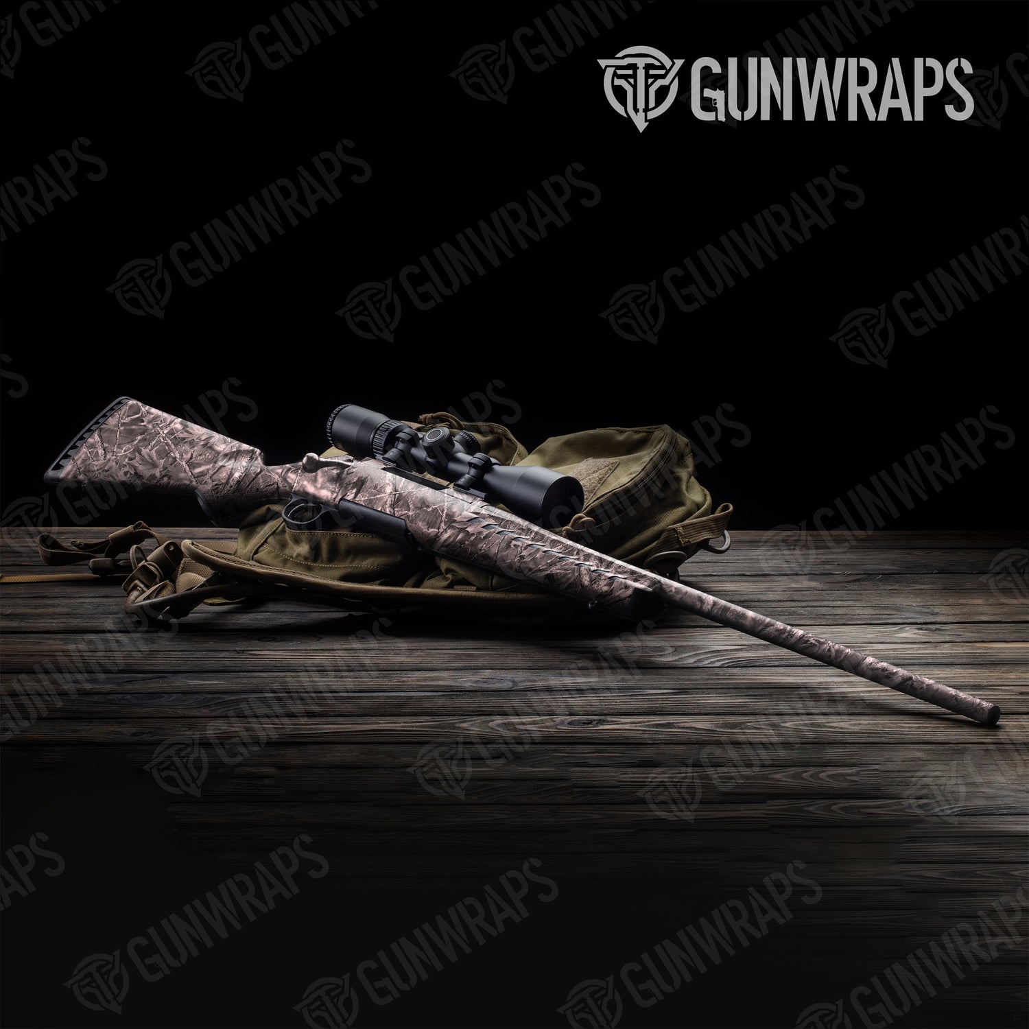 Rifle Nature Vintage Woodland Camo Gun Skin Vinyl Wrap