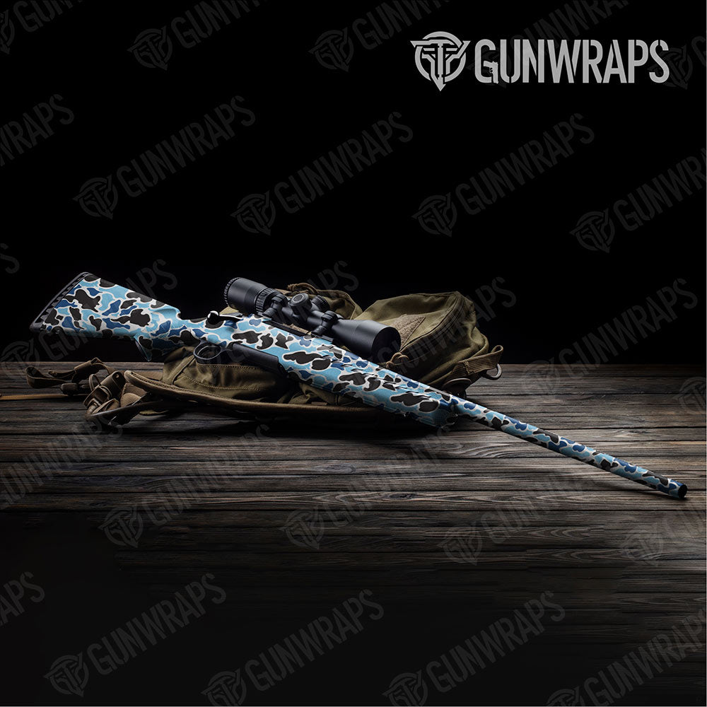 Old School Duck Baby Blue Rifle Gun Skin Vinyl Wraps