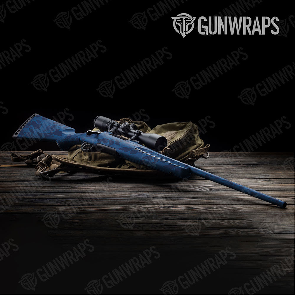 Old School Duck Elite Blue Rifle Gun Skin Vinyl Wraps