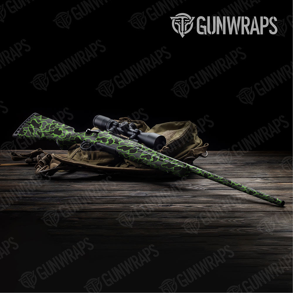 Old School Duck Metro Green Rifle Gun Skin Vinyl Wraps