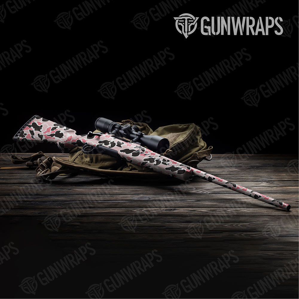 Old School Duck Pink Rifle Gun Skin Vinyl Wraps