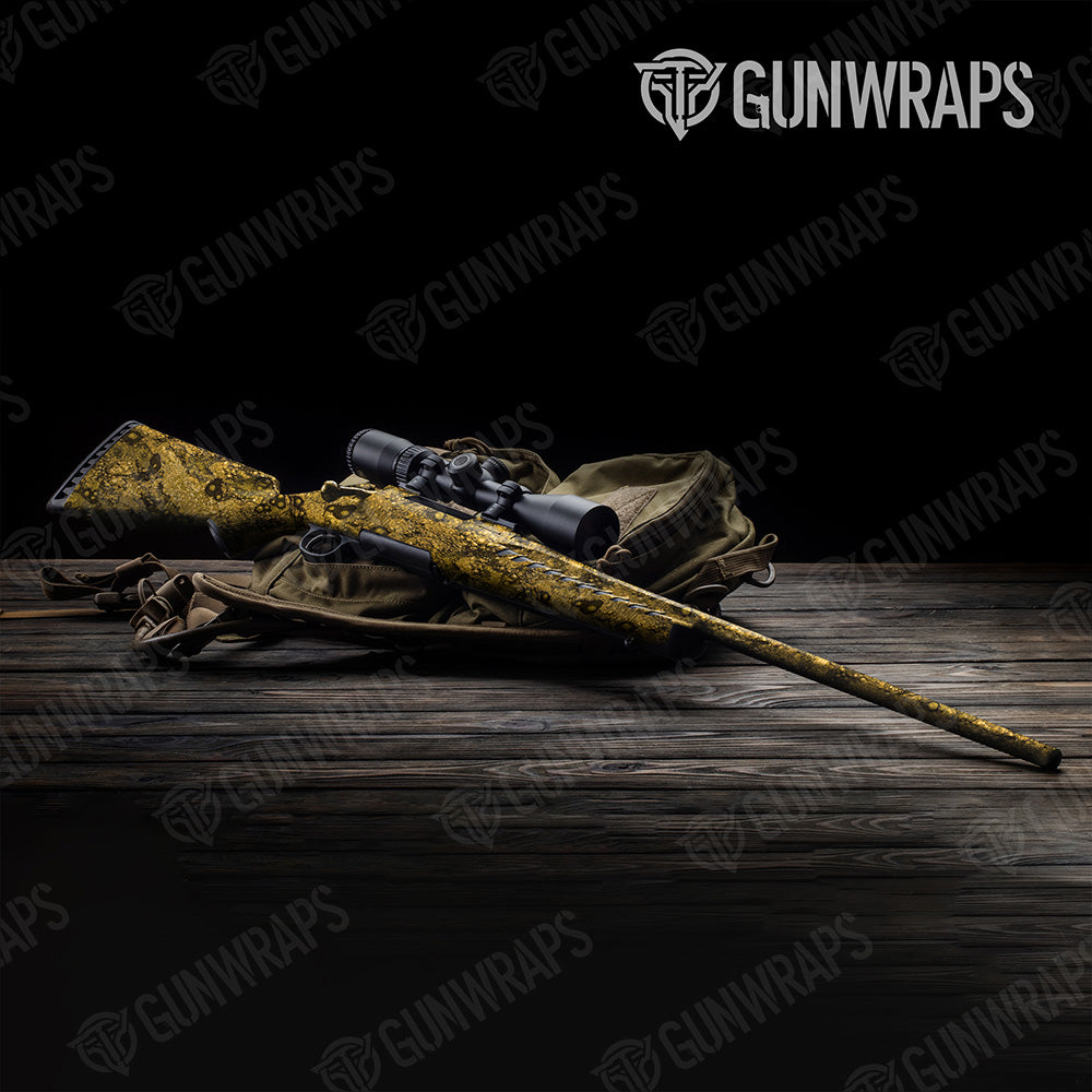 Rifle Toadaflage Yellow Camo Gun Skin Vinyl Wrap