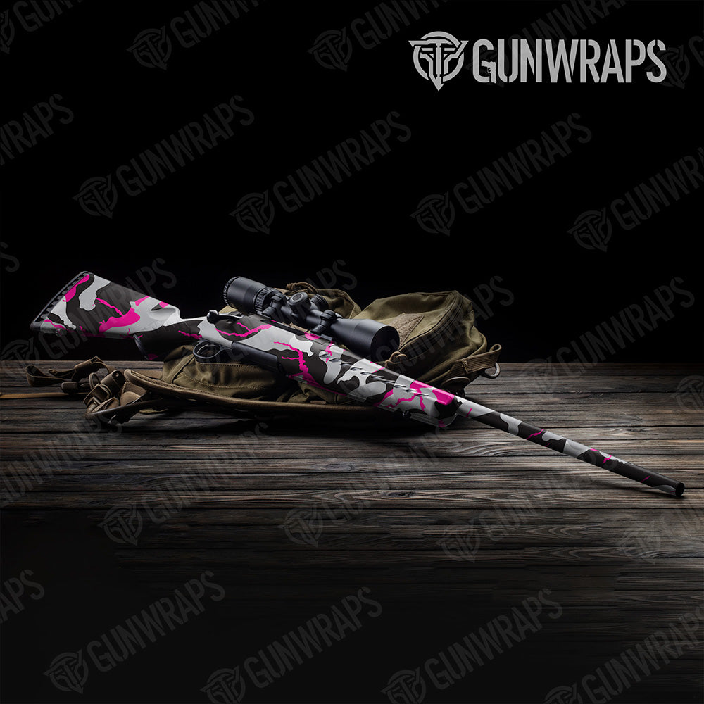 Rifle Ragged XL Magenta Tiger Camo Gun Skin Vinyl Wrap