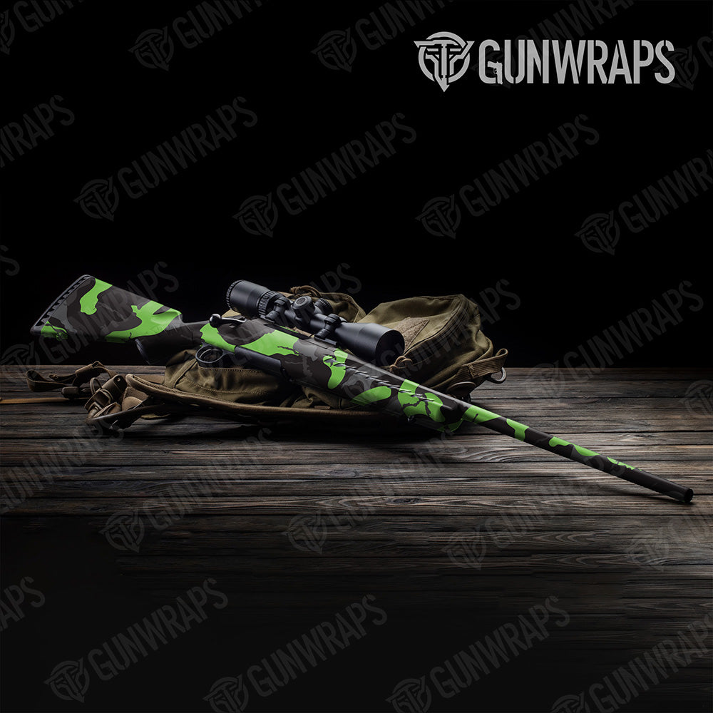 Rifle Ragged XL Metro Green Camo Gun Skin Vinyl Wrap