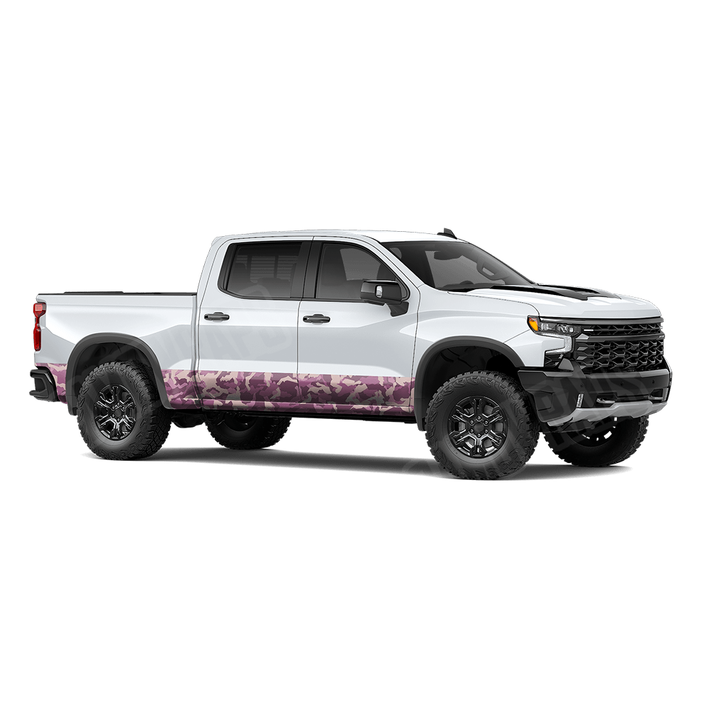 Erratic Floral Rocker Panel Camo Vinyl Wrap