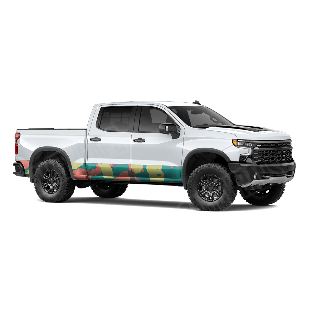 Jumbo Cumulus Fiesta Rocker Panel Camo Vinyl Wrap