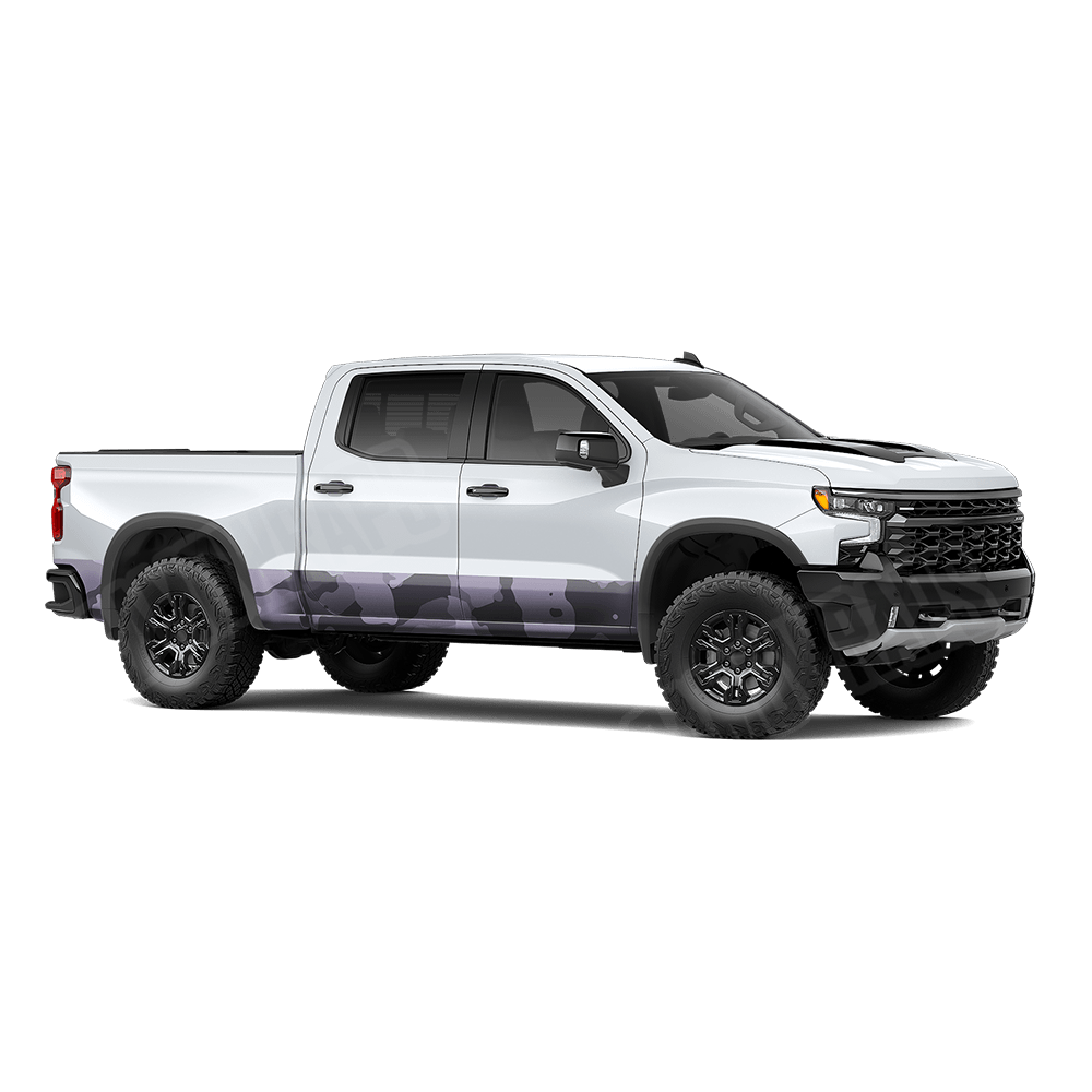 Jumbo Cumulus Lilac Rocker Panel Camo Vinyl Wrap