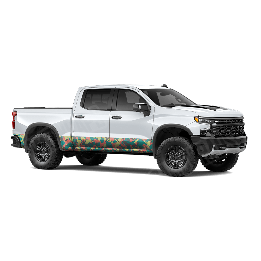 Large Cumulus Fiesta Rocker Panel Camo Vinyl Wrap