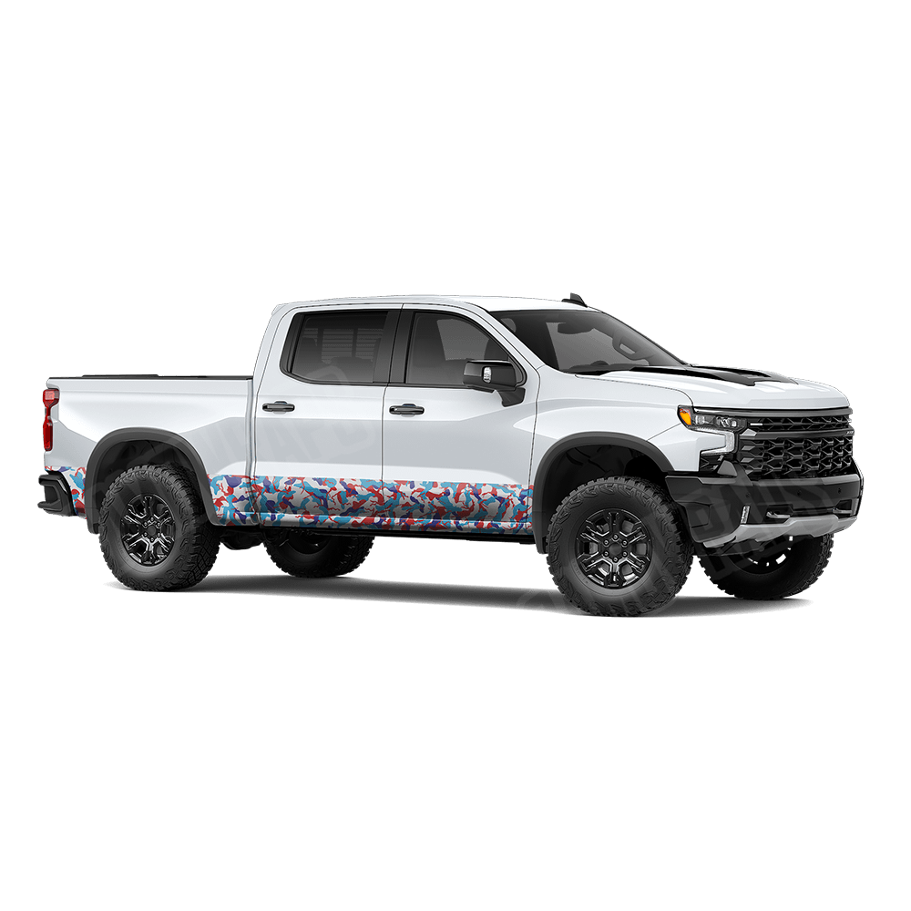 Large Ragged M Series Rocker Panel Camo Vinyl Wrap