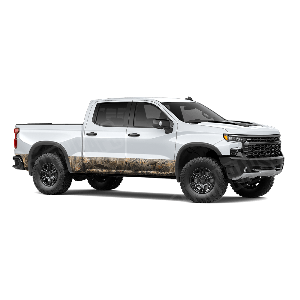 Nature Dry Grassland Duck Rocker Panel Camo Vinyl Wrap