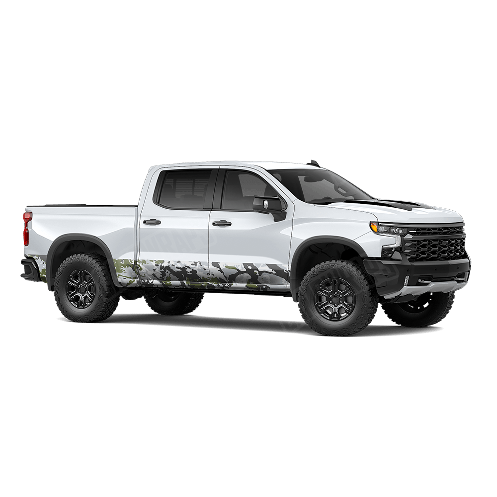 RELV X3 Timber Wolf Rocker Panel Vinyl Wrap