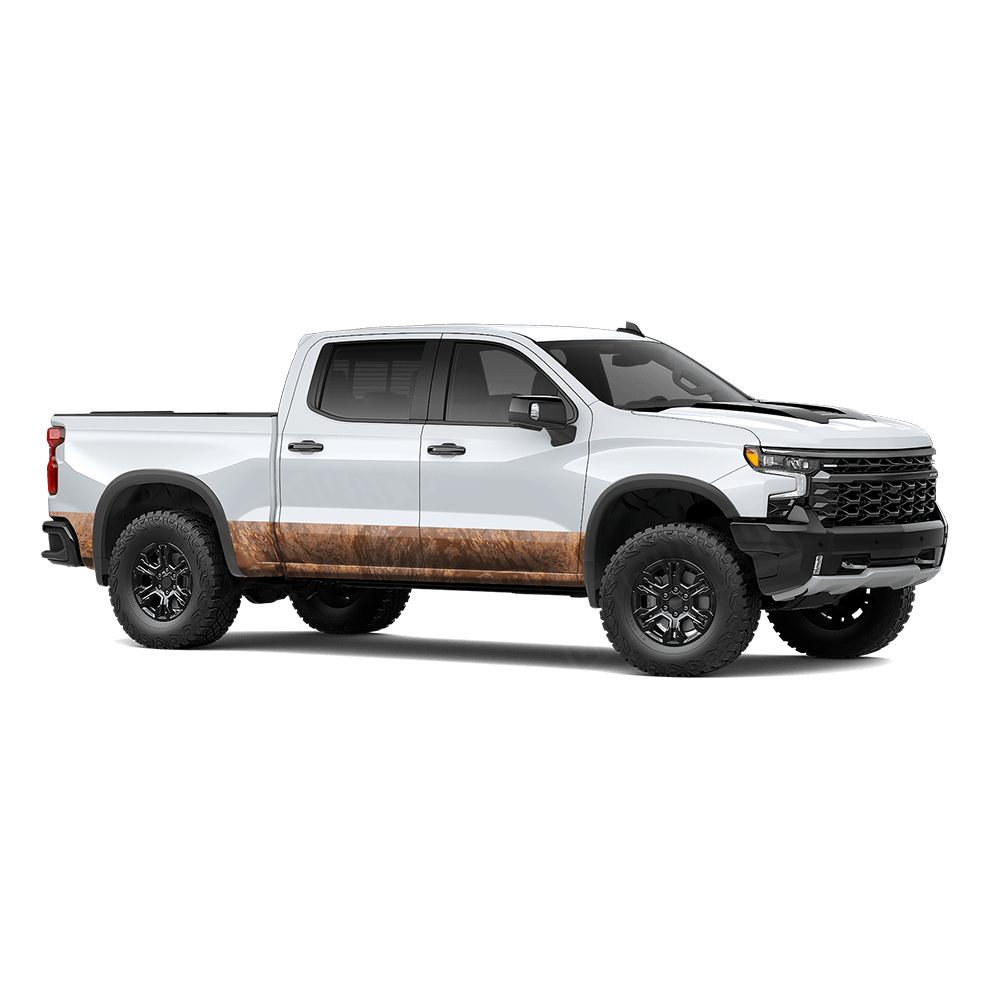 Realtree Aspect Burnt Orange Rocker Panel Camo Vinyl Wrap