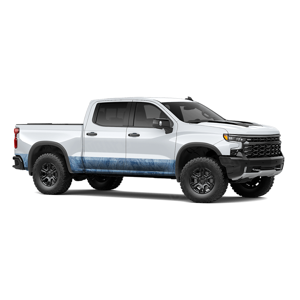 Realtree Aspect Ocean Blue Rocker Panel Camo Vinyl Wrap