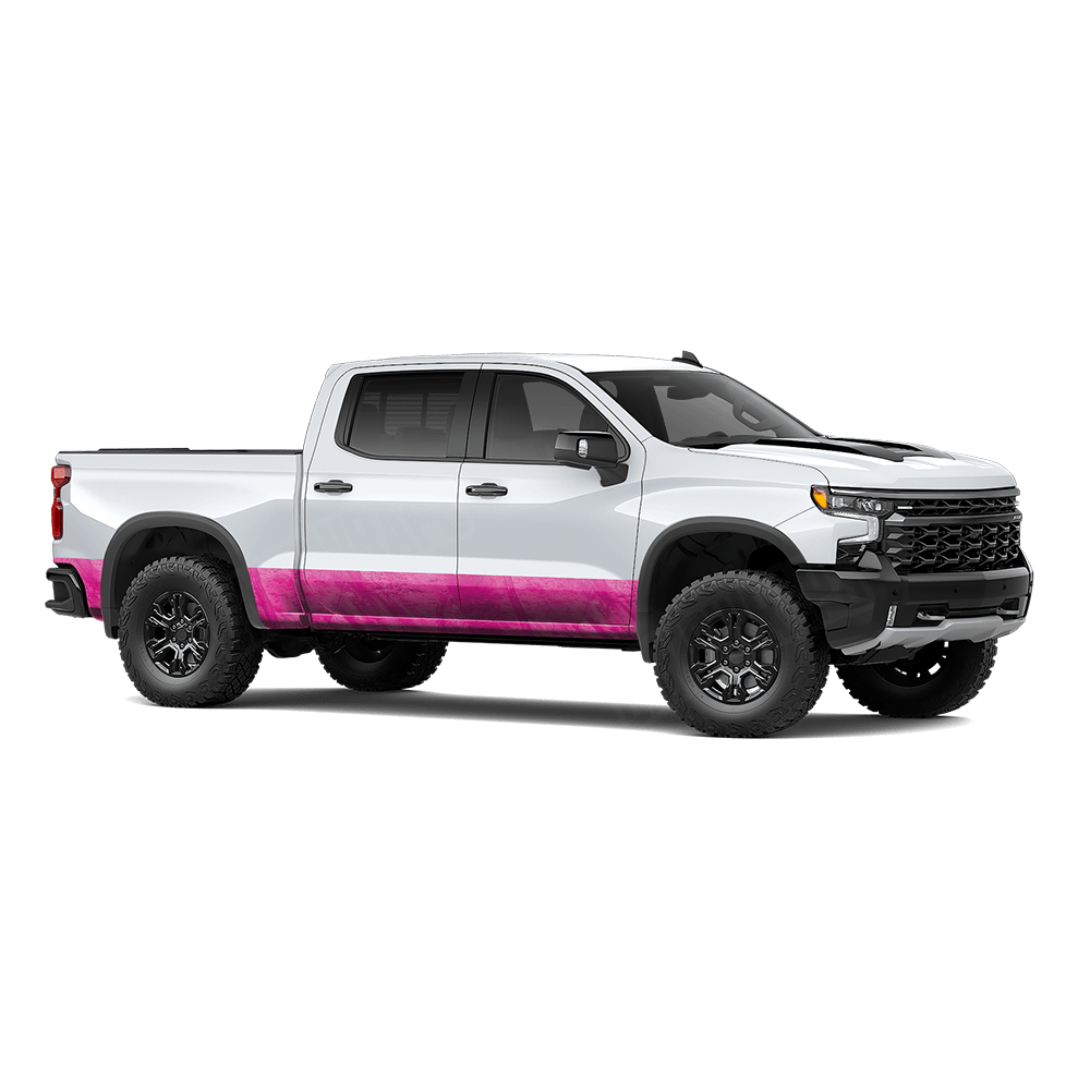 Realtree Fishing Magenta Rocker Panel Camo Vinyl Wrap
